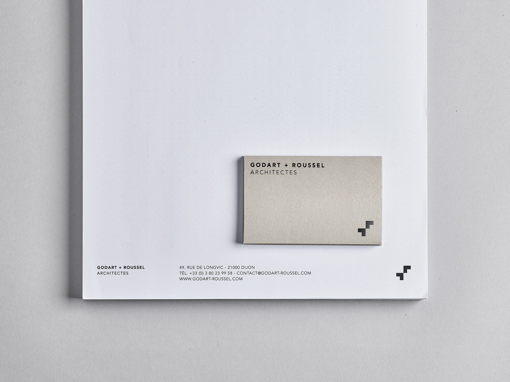Conception logo et charte graphique Godart + Roussel Architectes