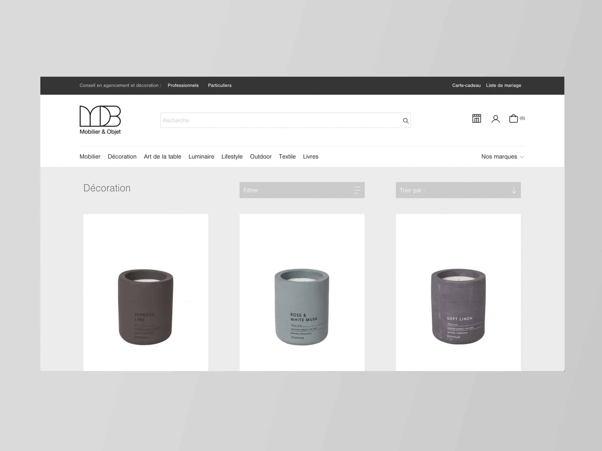 Web design site e-commerce MOB Dijon