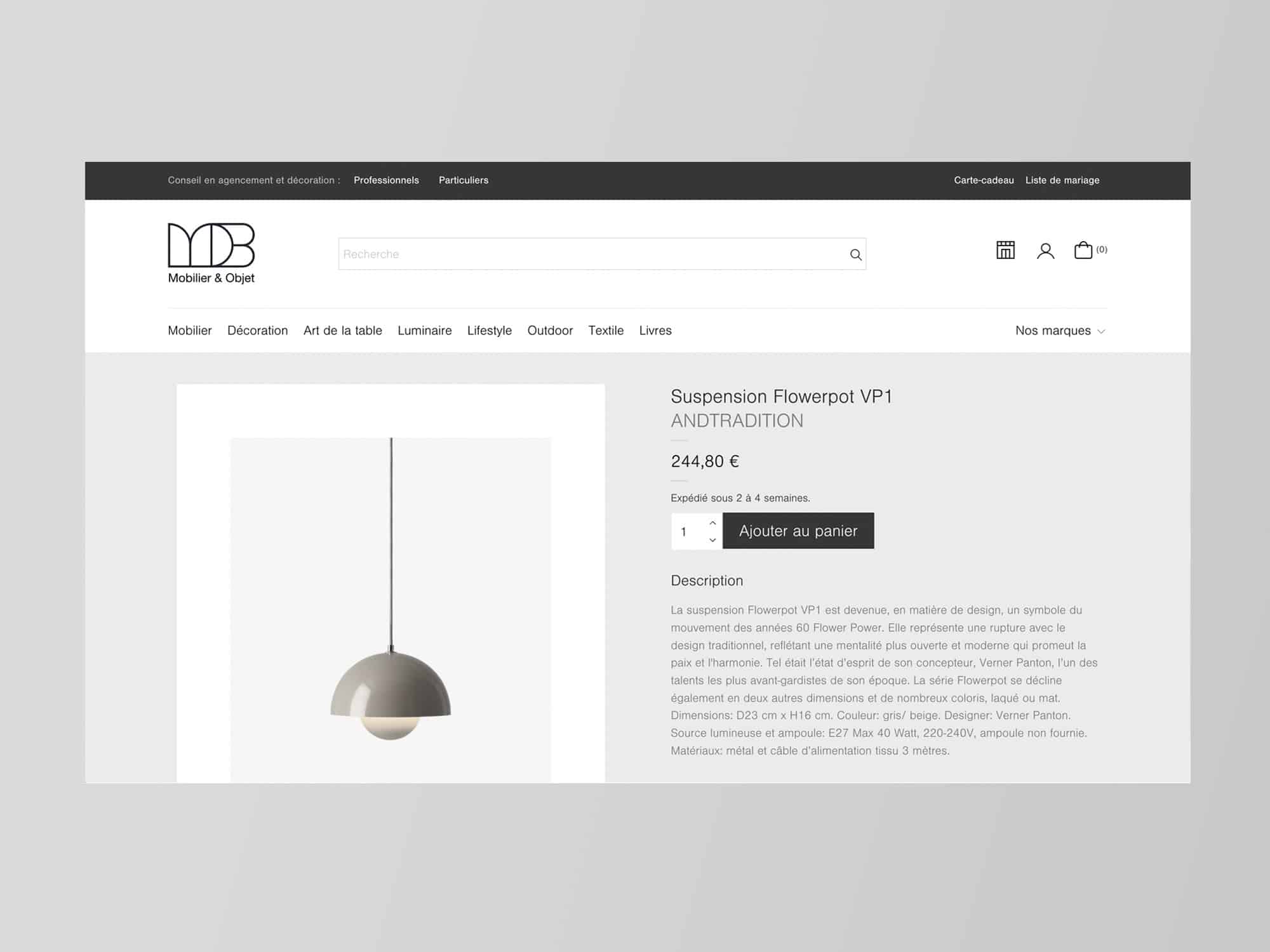 Web design site e-commerce MOB Dijon