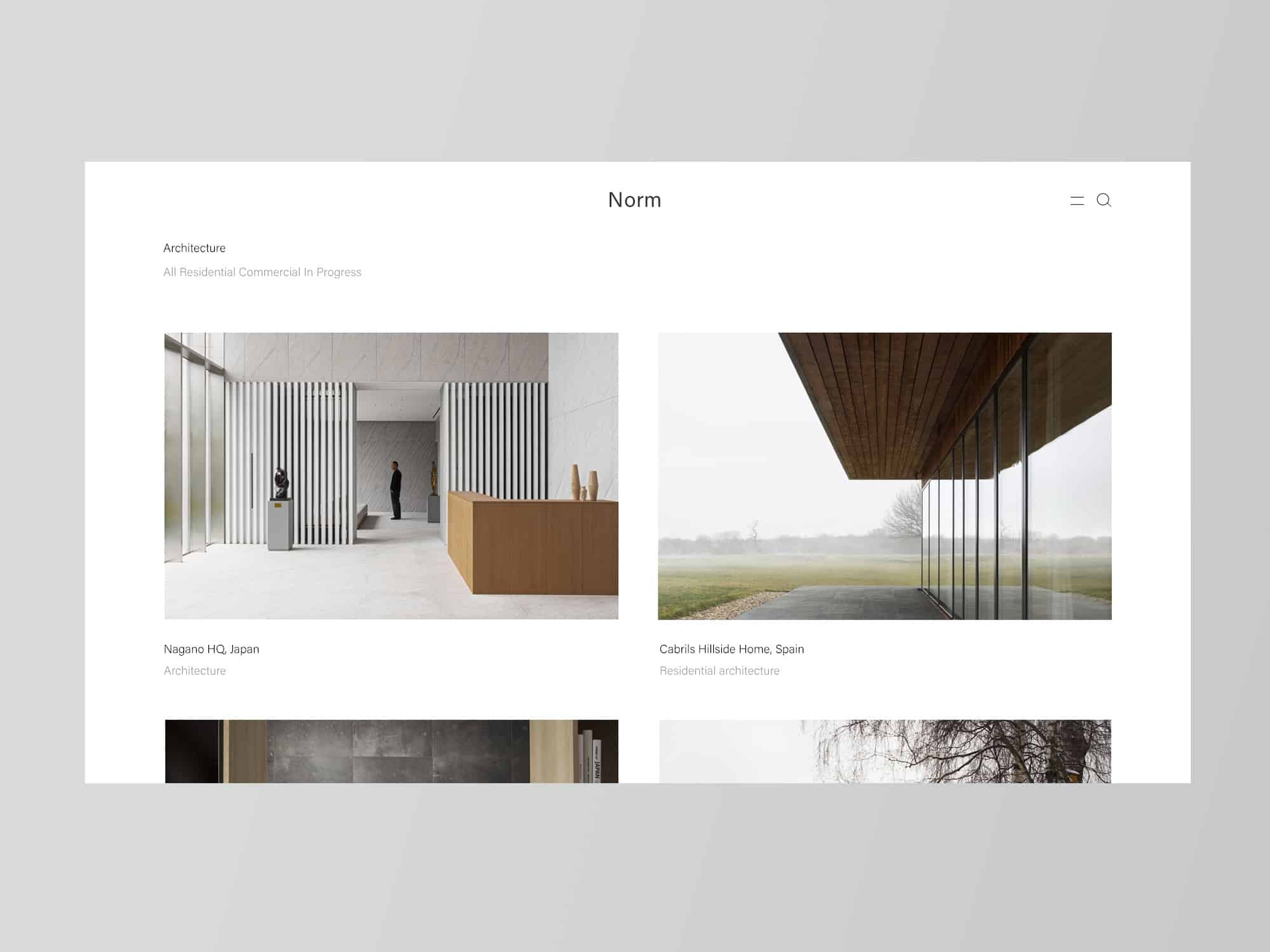 Web design site Norm Architecture