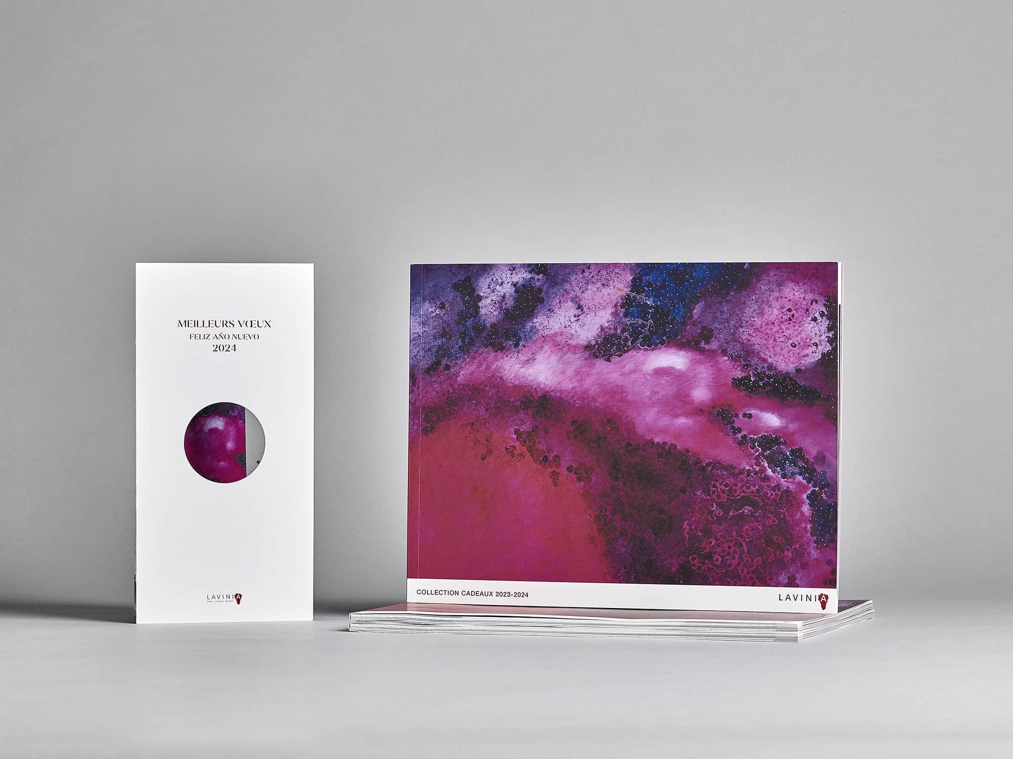 Conception graphique catalogue Lavinia vins et spiritueux